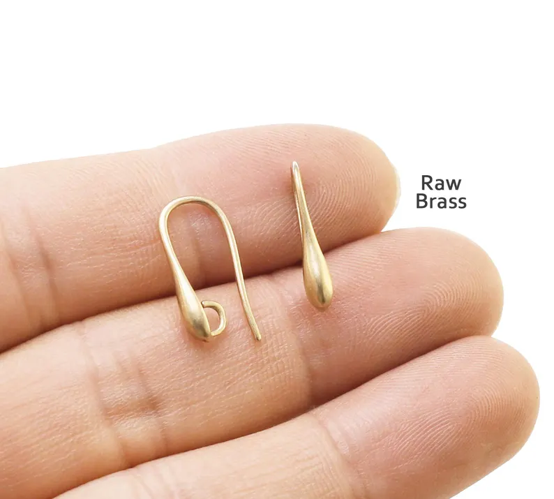 Jewelry Making Earrings - 20pcs Teardrop Earring Wires, Simply Ear