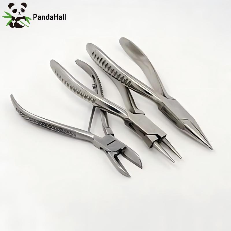 Jewelry Making Pliers - PandaHall 3pcs/set Carbon Steel Side-Cutting Pliers