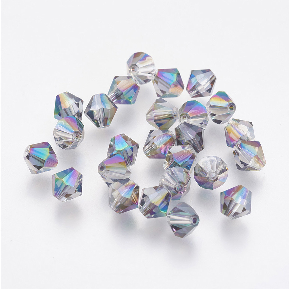Jewelry Making Ideas With Beads - 50Pcs Safe Natural Wood Bipyramid Beads