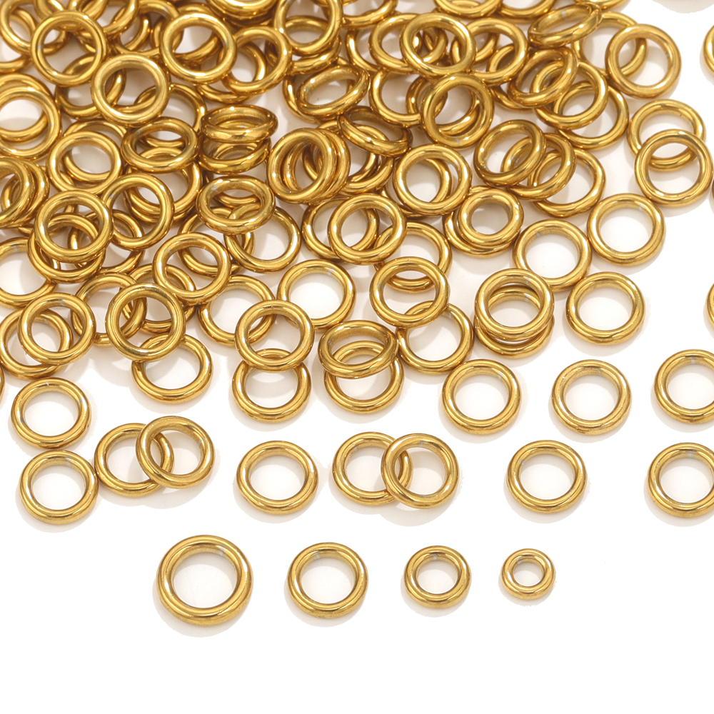 Jewelry Making Jump Rings - 50pcs Stainless Steel O Ring Gold