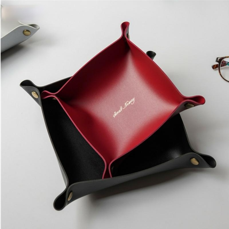 Jewelry Making Desk - Nordic Style Leather Storage Tray Desktop