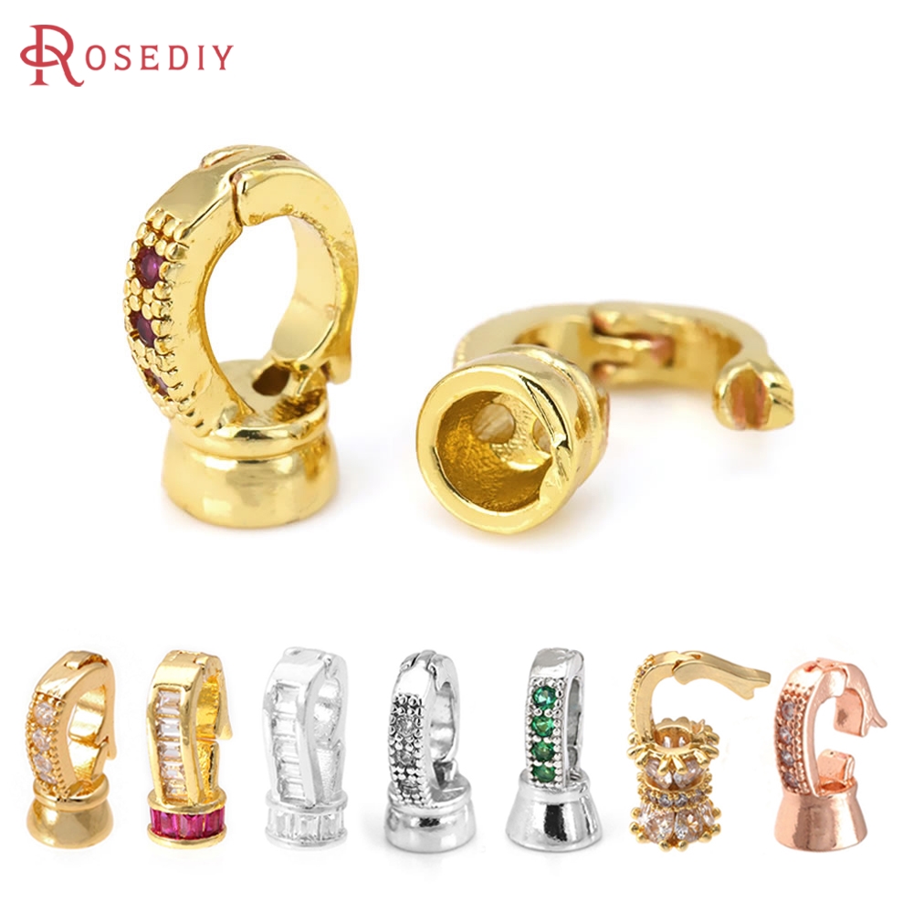 Jewelry Making Tools And Supplies - 18K Gold Color Brass Zircon Connect