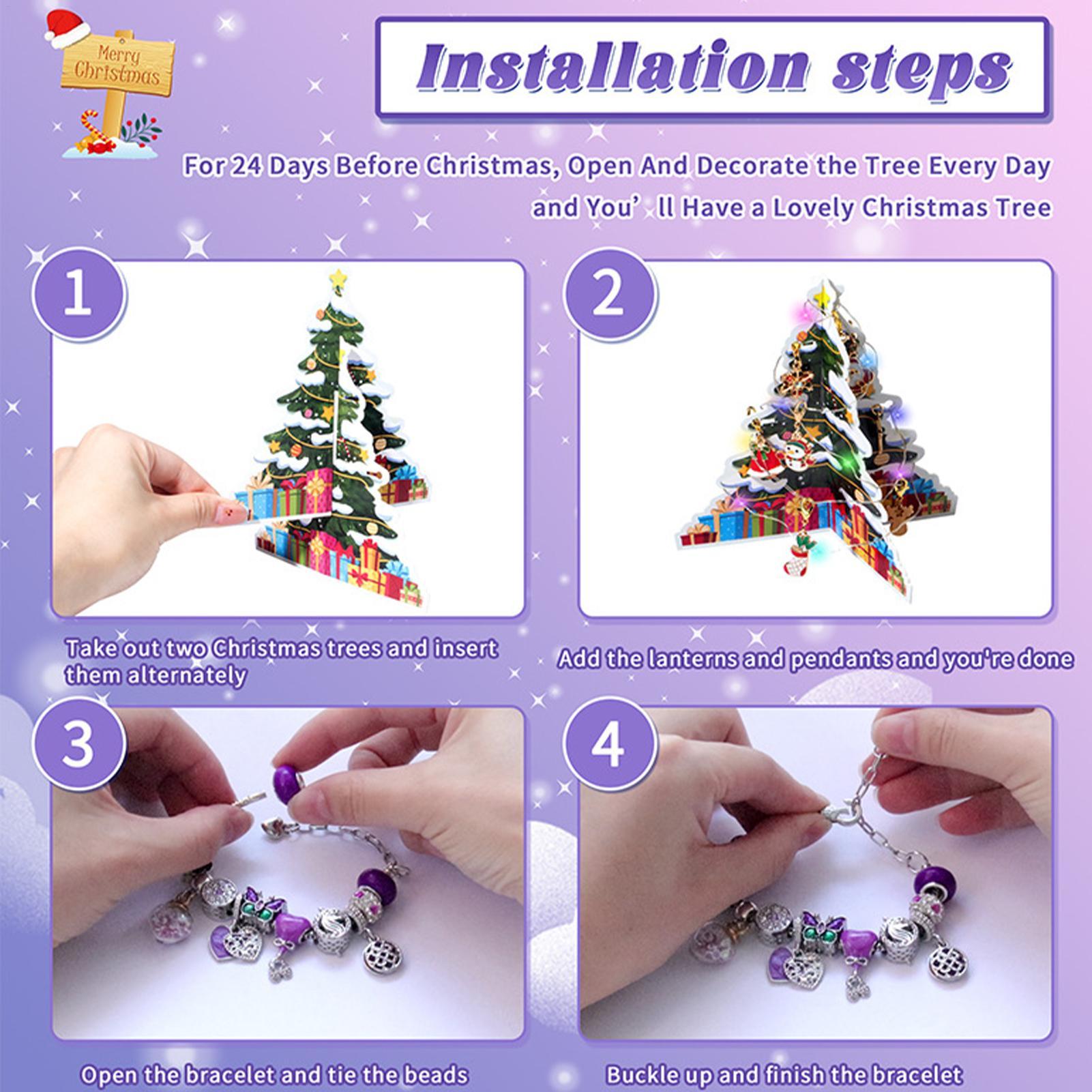 24 Days Christmas Countdown Ad - Jewelry Making Advent Calendar recensie en prijs