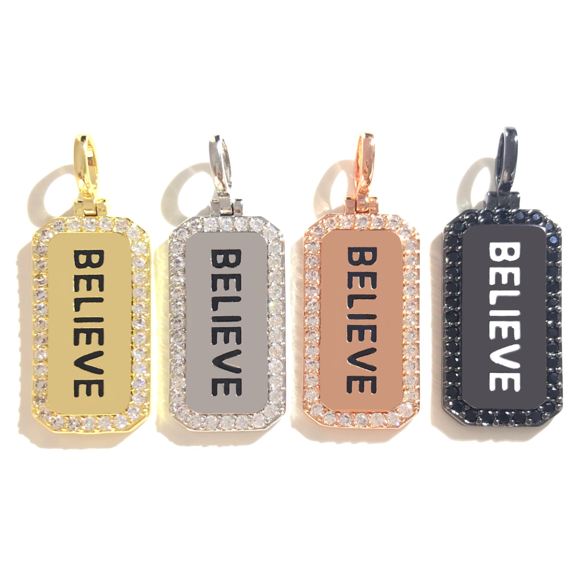 5pcs BELIEVE Word Tag Charm Re - Jewelry Making Quotes recensie en prijs