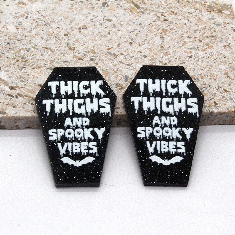 10pcs acrylic dark coffin quot - Jewelry Making Quotes recensie en prijs