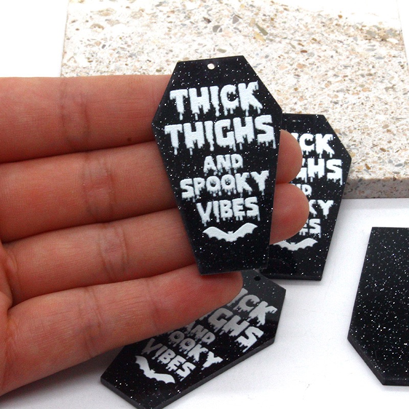 10pcs acrylic dark coffin quot - Jewelry Making Quotes recensie en prijs