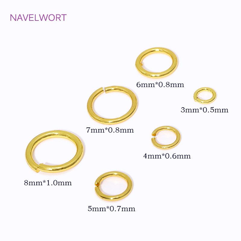 14K/18K Gold Plated Split Ring - Jewelry Making Jump Rings recensie en prijs
