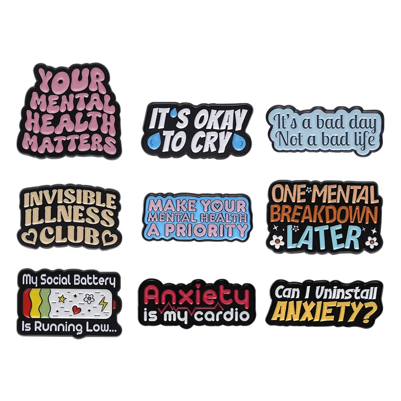 Quote Anxiety Brooch Enamel Pi - Jewelry Making Quotes recensie en prijs