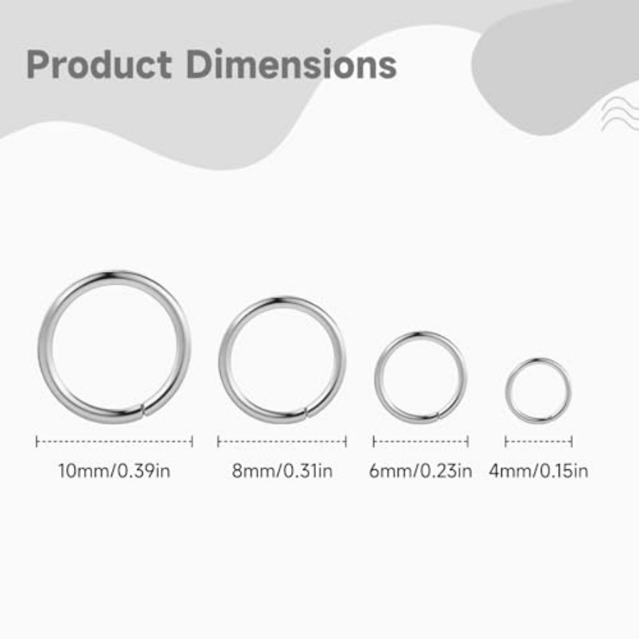80 PCS Sterling Jump Rings, Op - Jewelry Making Jump Rings recensie en prijs