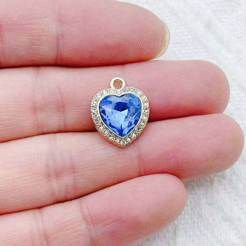 10pcs heart-shaped inlaid colo - Jewelry Making Earrings recensie en prijs