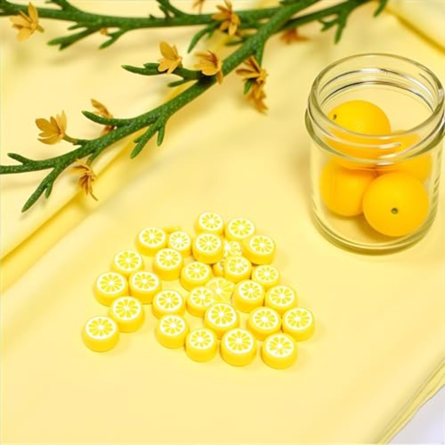 200Pcs Yellow Lemon Polymer Cl - Jewelry Making Earrings recensie en prijs