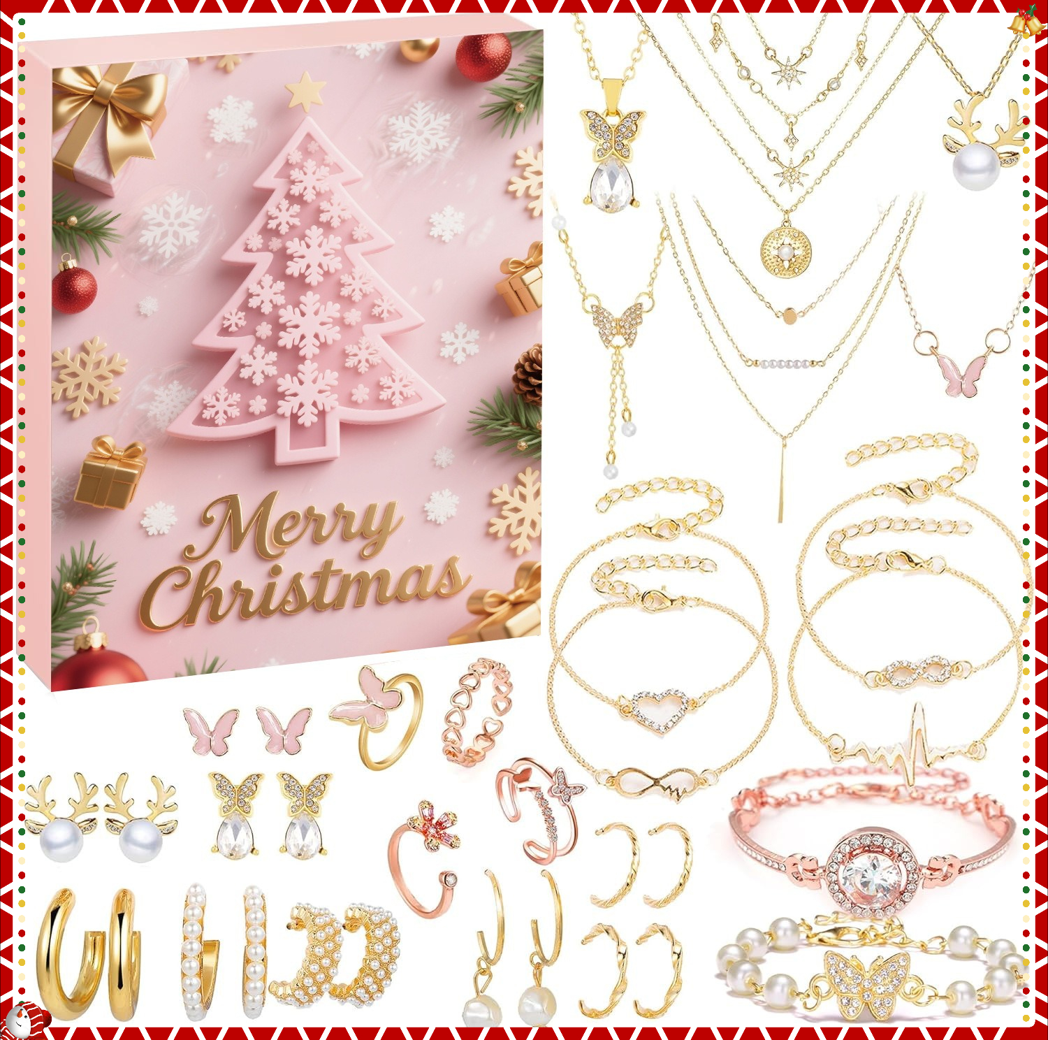 Christmas Advent Calendar 24 D - Jewelry Making Advent Calendar recensie en prijs