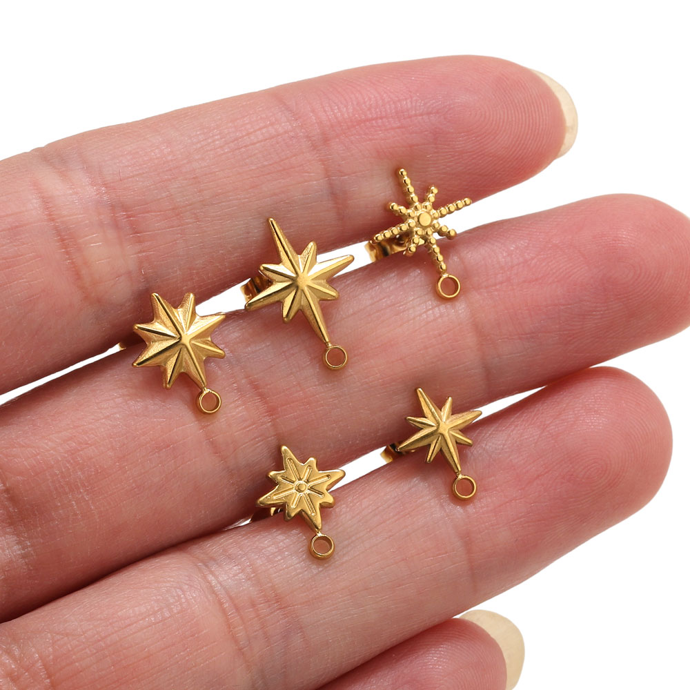6pcs Stainless Steel Star Earr - Jewelry Making Tools And Supplies recensie en prijs