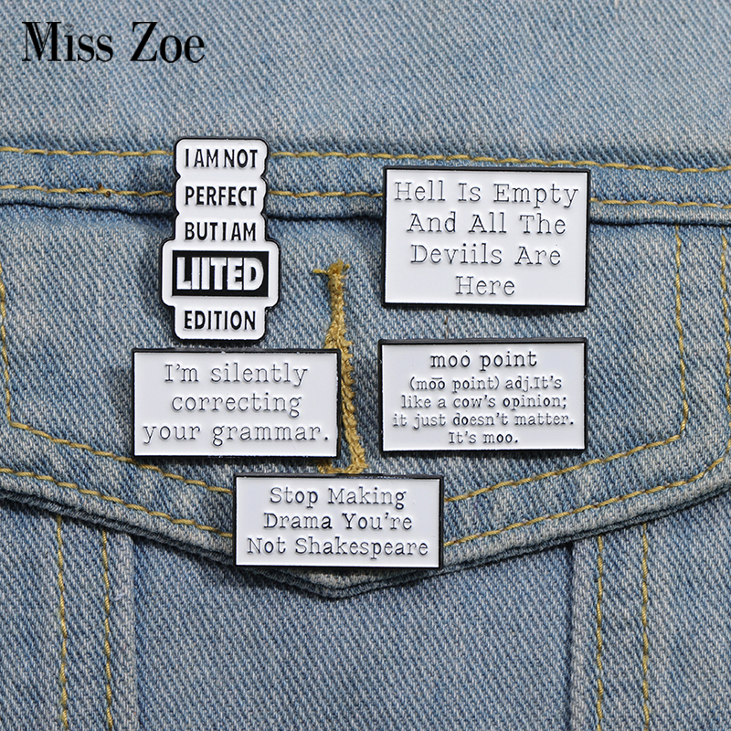 Sarcastic Quotes Enamel Pins C - Jewelry Making Quotes recensie en prijs