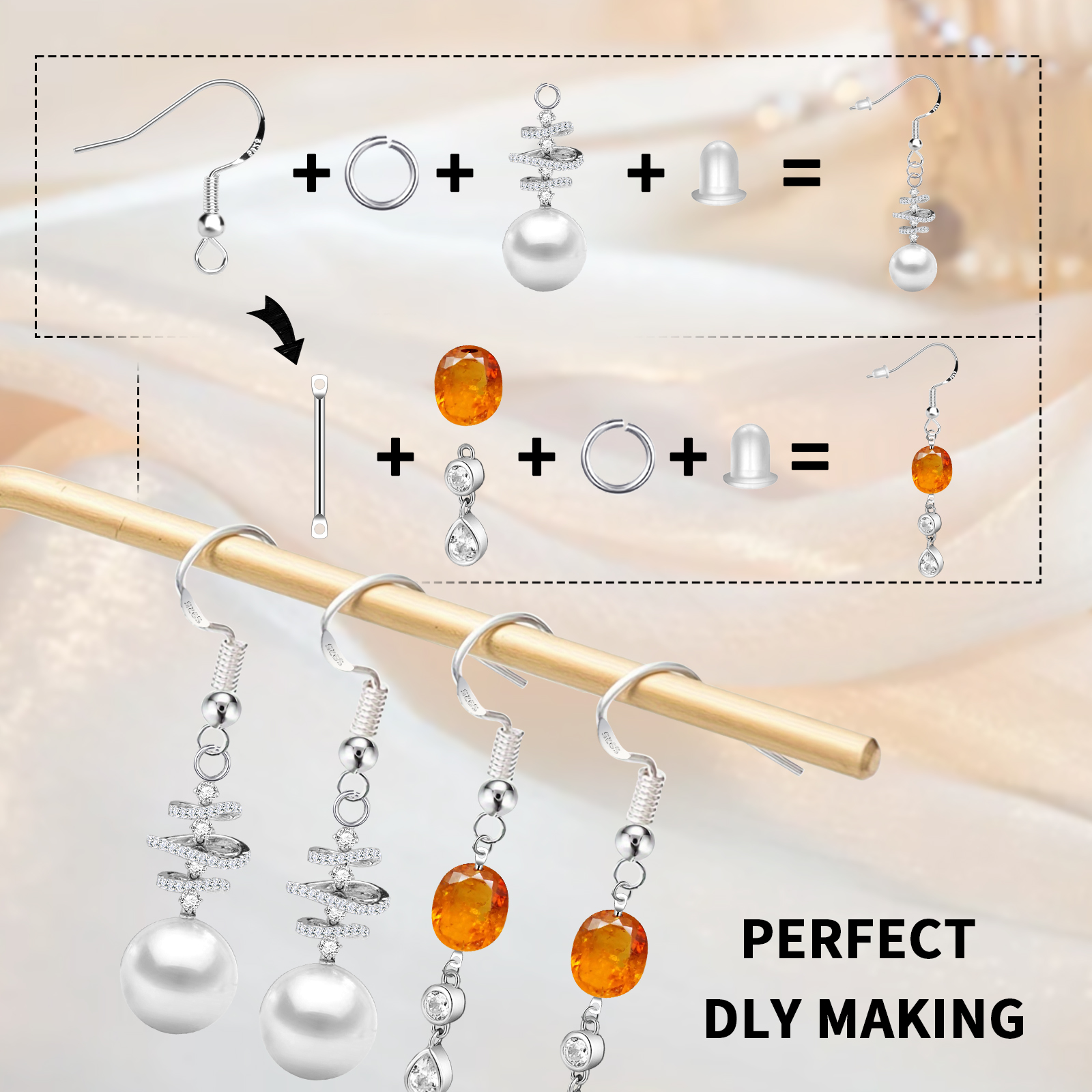 925 Silver/Gold Plated Earring - Jewelry Making Earrings recensie en prijs