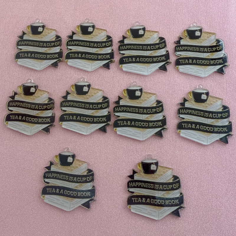10pcs acrylic book coffee quot - Jewelry Making Quotes recensie en prijs