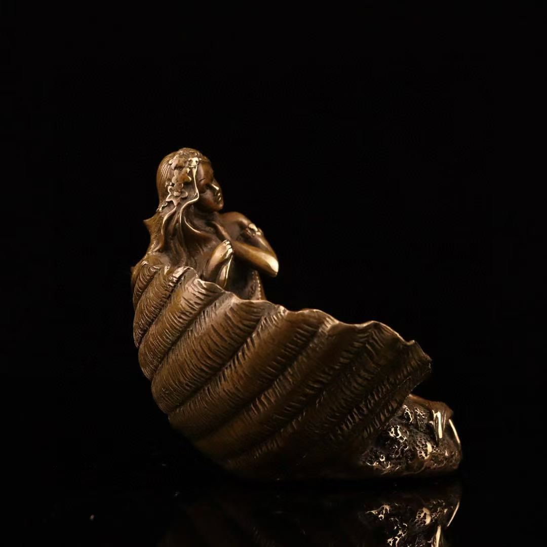 Antique Brass Mermaid Statue S - Jewelry Making Desk recensie en prijs