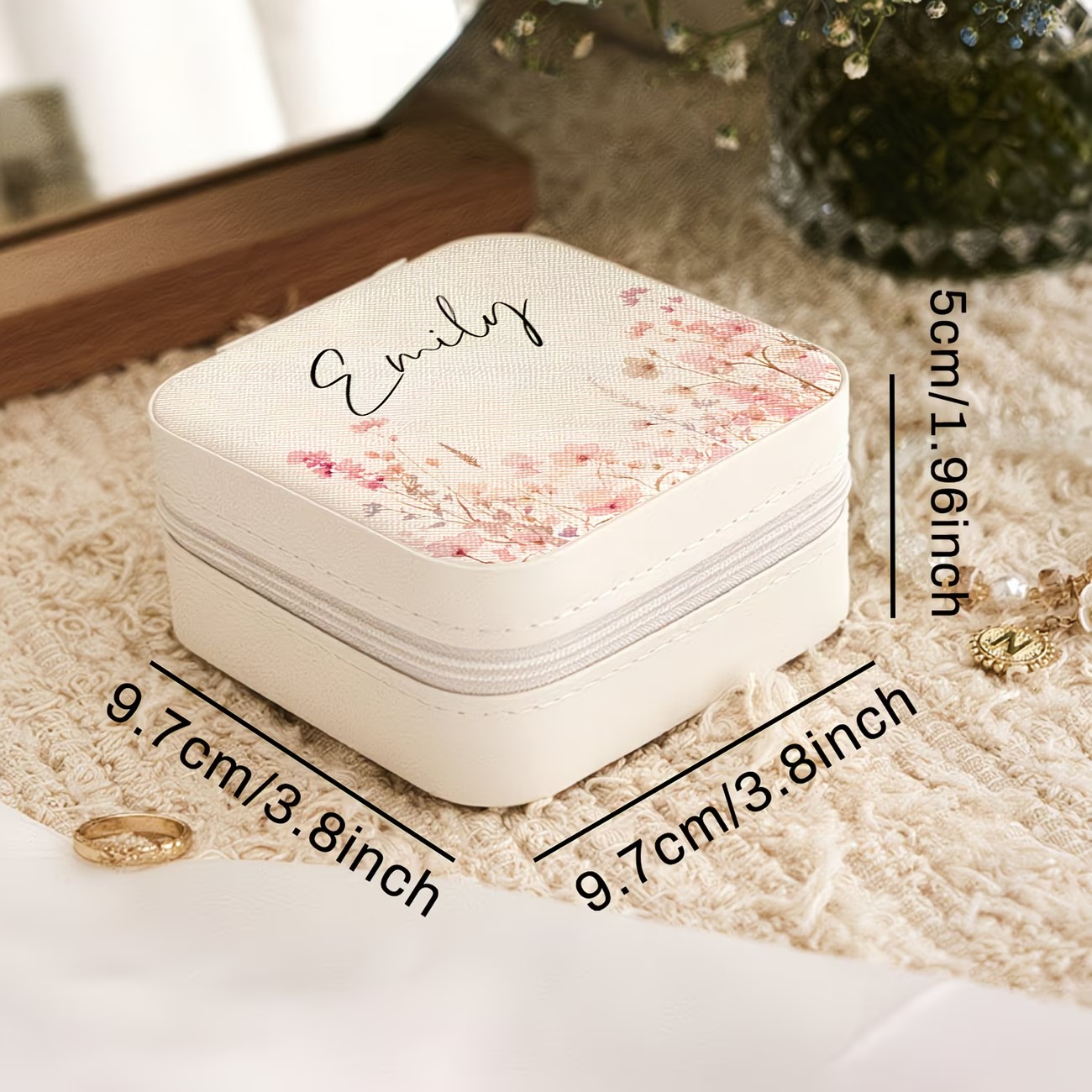 Custom Beige Jewelry Box Featu - Jewelry Making For Birthday Party recensie en prijs