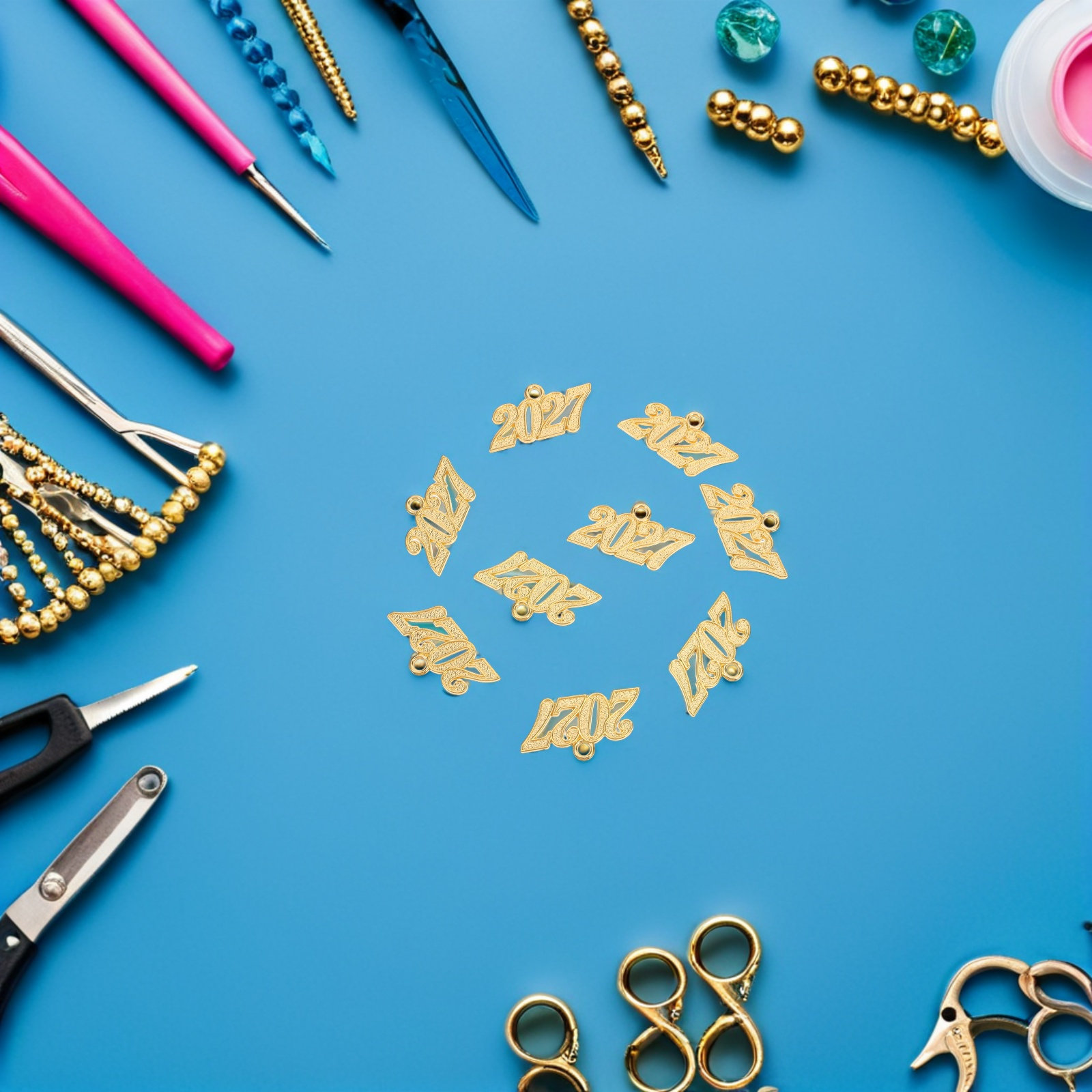 50Pcs 2027 Graduation Cap Char - Jewelry Making Classes recensie en prijs