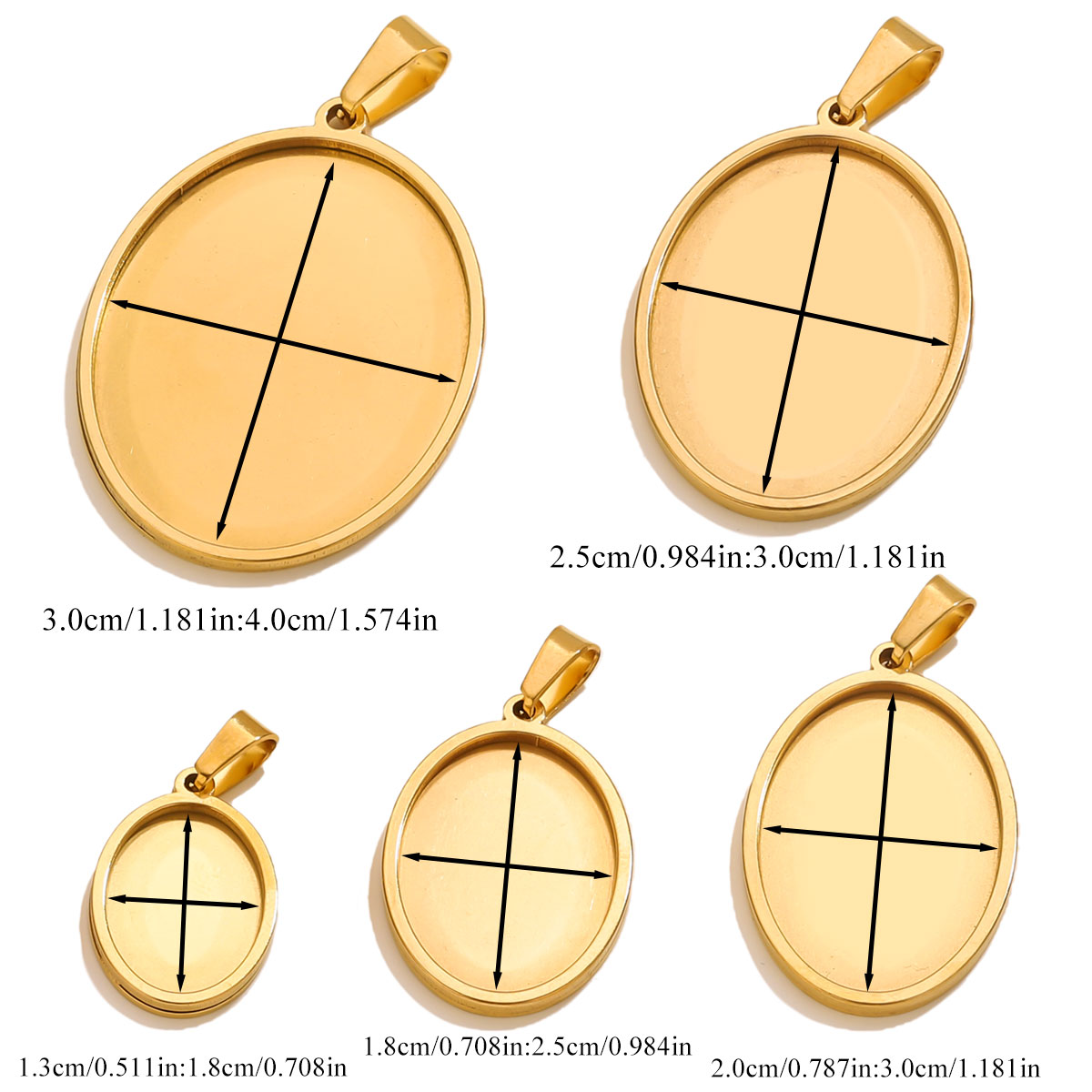 5PCS Stainless Steel Charms Go - Jewelry Making Materials Wholesale recensie en prijs