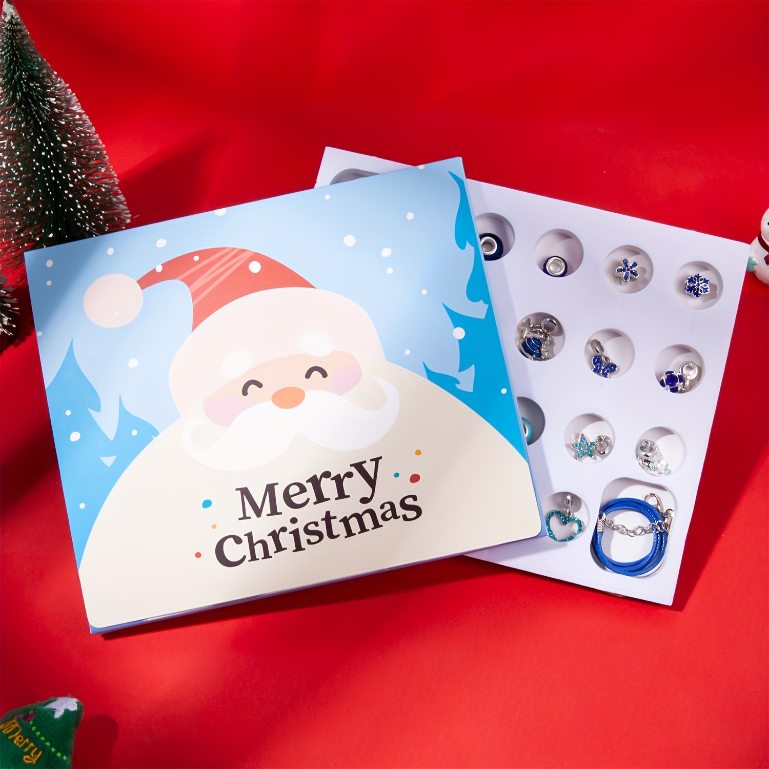 Blue Santa Claus Series Countd - Jewelry Making Advent Calendar recensie en prijs