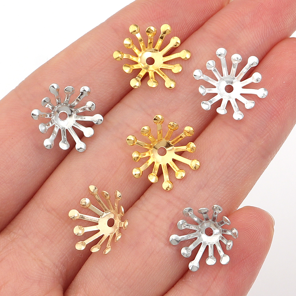 100Pcs Diameter 13MM Gold Colo - Jewelry Making Materials Wholesale recensie en prijs