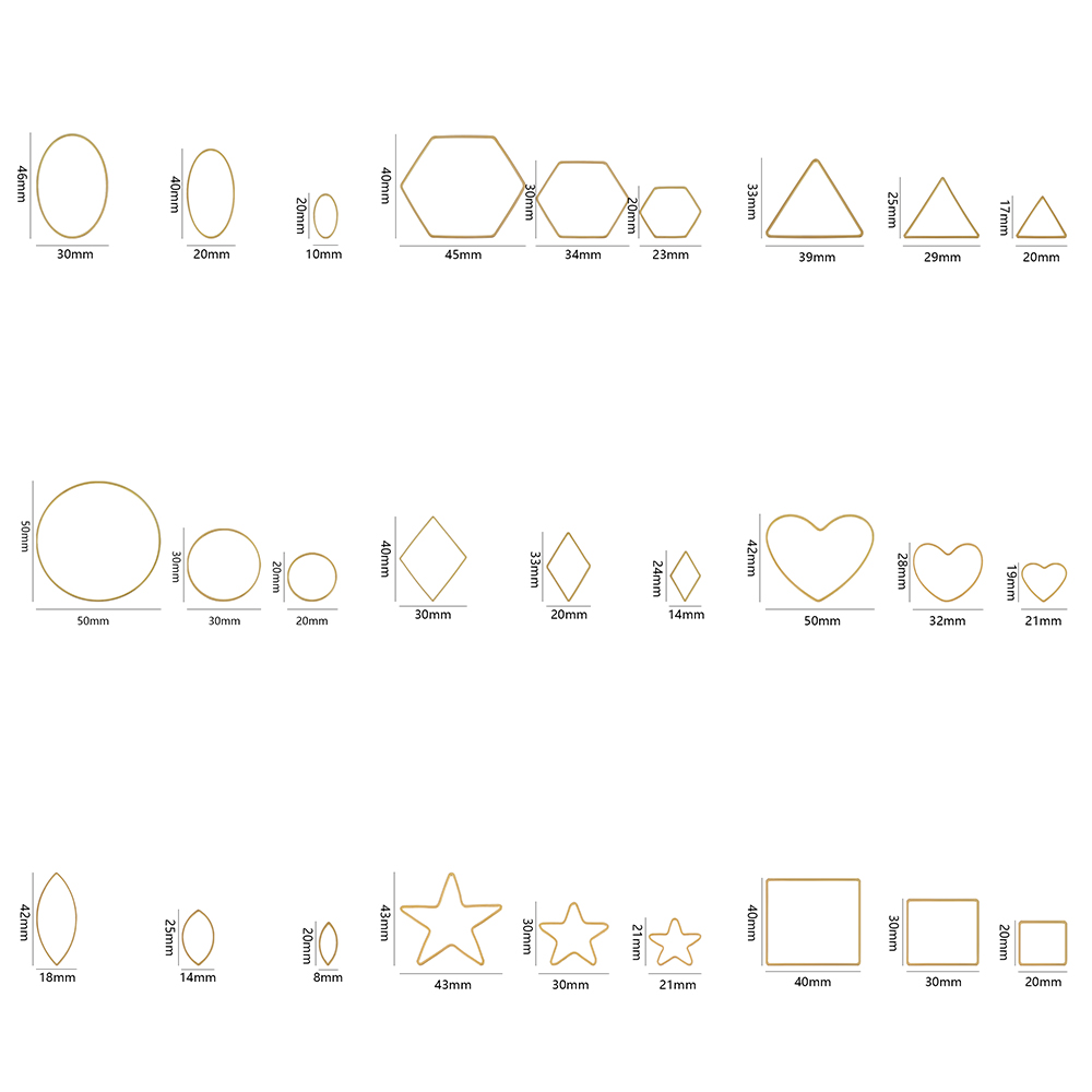 20Pcs Gold Silver Hollow Frame - Jewelry Making Earrings recensie en prijs