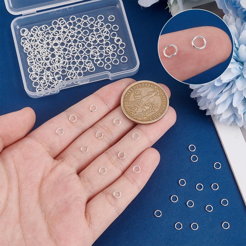 200pcs 925 Sterling Silver Pla - Jewelry Making Jump Rings recensie en prijs