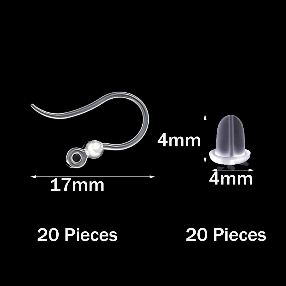 40pcs Clear Plastic Earring Ho - Jewelry Making Earrings recensie en prijs