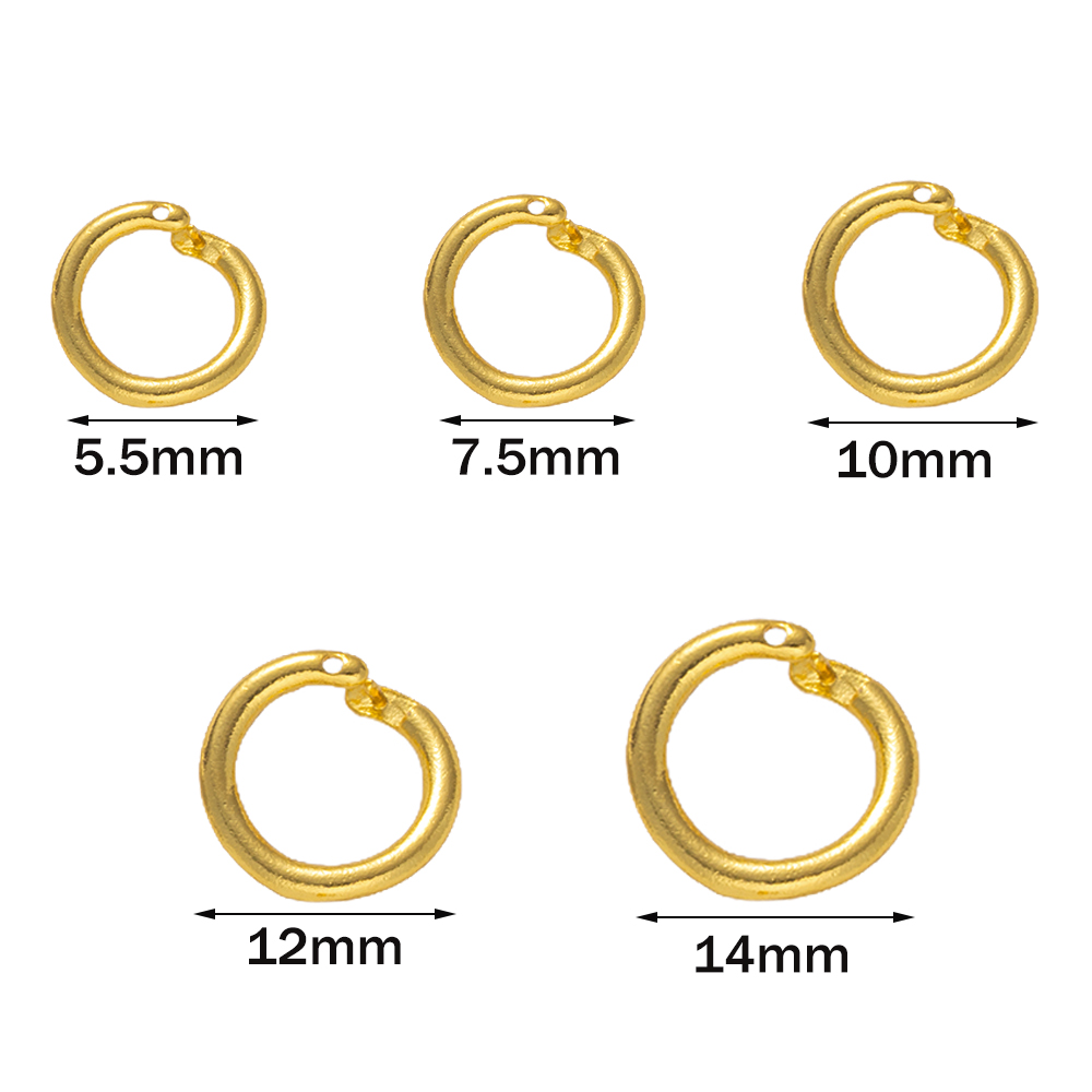 10pcs 18K Gold Plated Brass Lo - Jewelry Making Jump Rings recensie en prijs