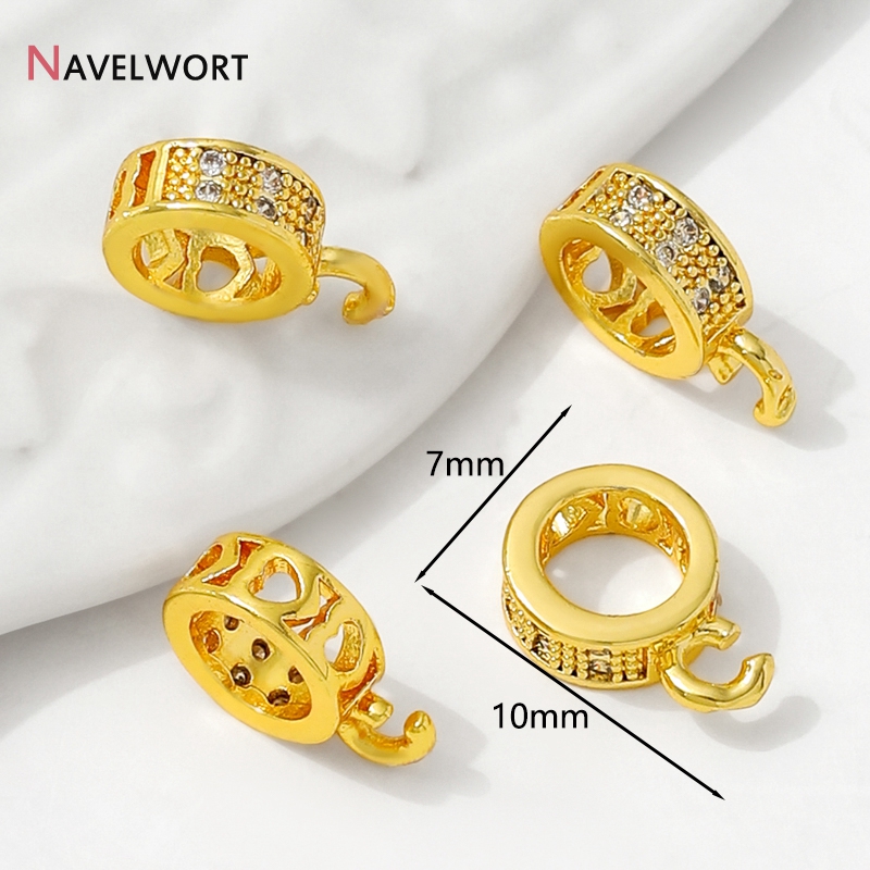 14K Gold Plated Inlaid Zircon  - Jewelry Making Tools And Supplies recensie en prijs