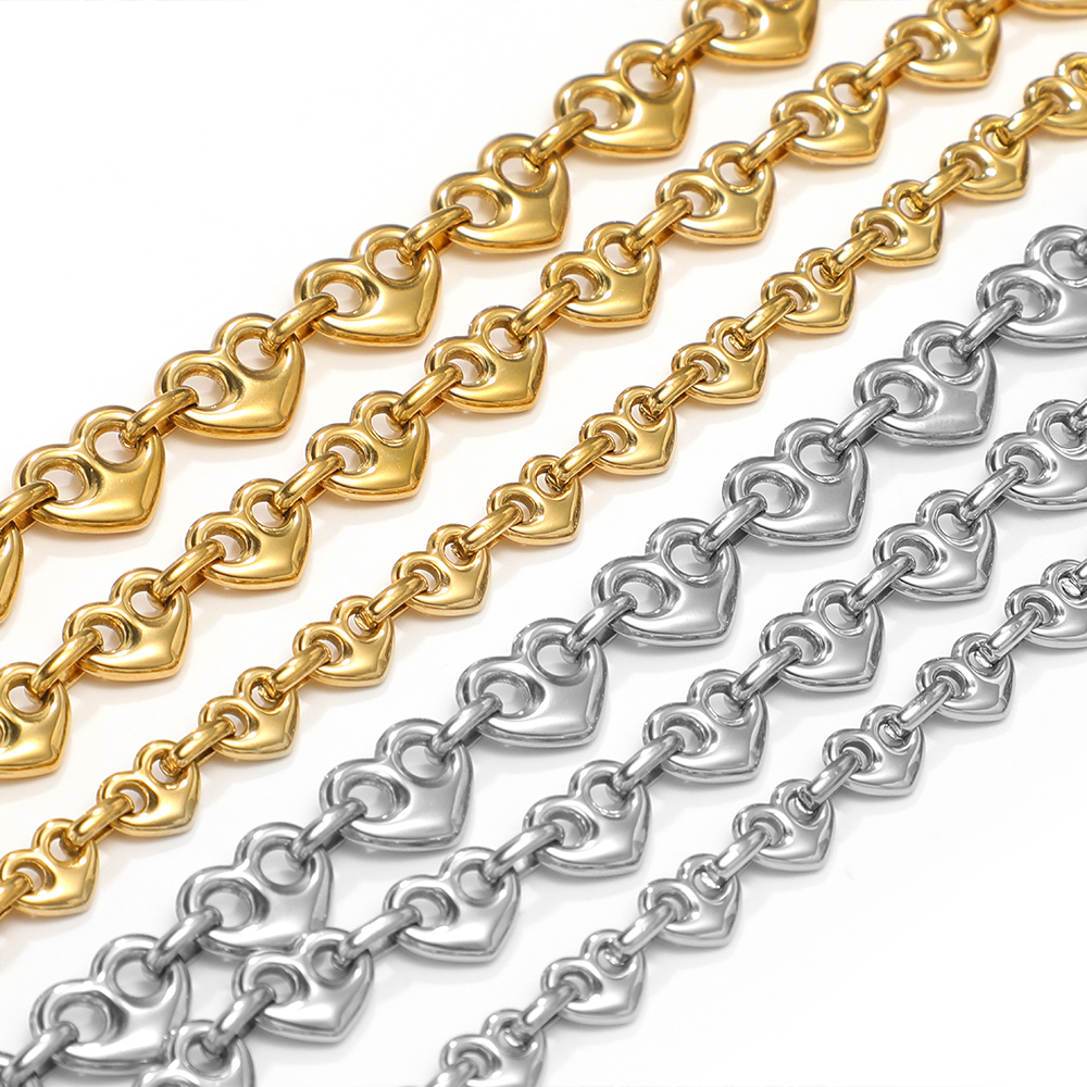 1 Meter Stainless Steel Heart  - Jewelry Making Materials Wholesale recensie en prijs