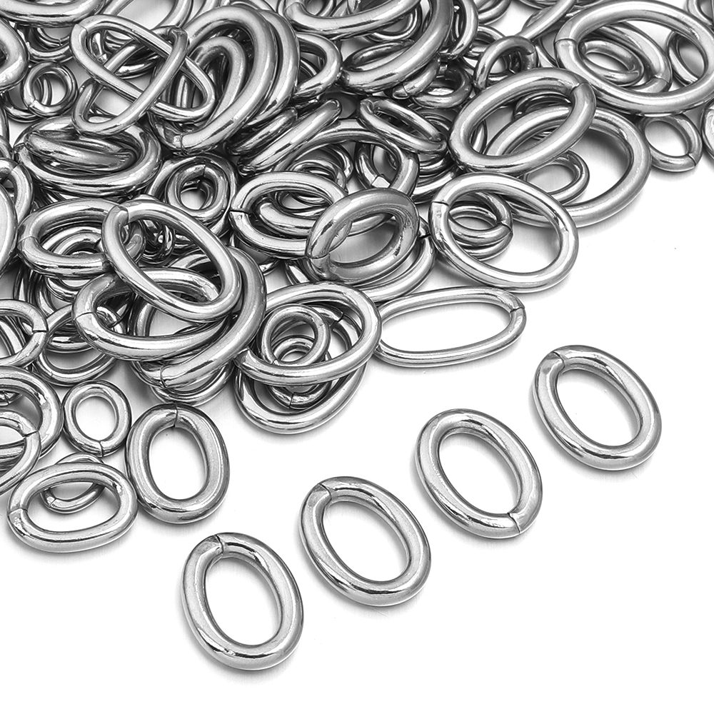 20pcs/lot Stainless Steel Oval - Jewelry Making Jump Rings recensie en prijs