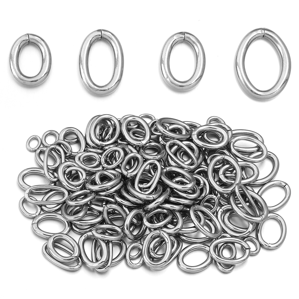 20pcs/lot Stainless Steel Oval - Jewelry Making Jump Rings recensie en prijs