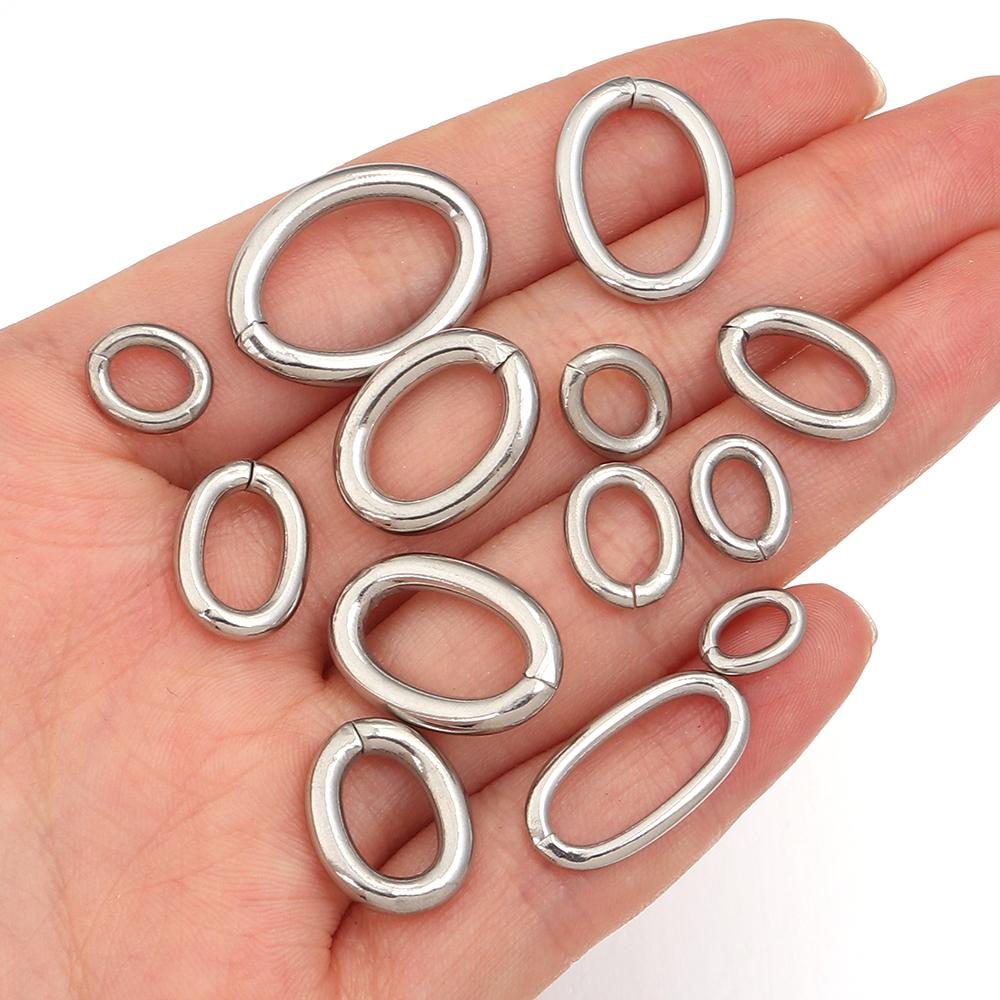 20pcs/lot Stainless Steel Oval - Jewelry Making Jump Rings recensie en prijs