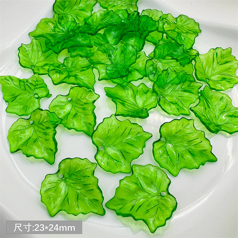 about 20pcs Green Acrylic Leaf - Jewelry Making Event recensie en prijs