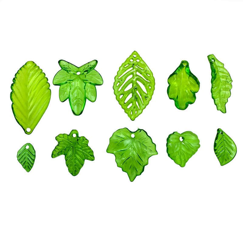 about 20pcs Green Acrylic Leaf - Jewelry Making Event recensie en prijs